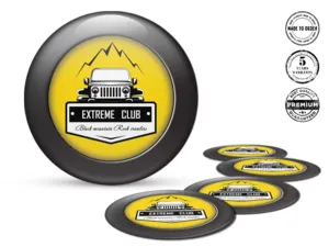 Dome Decals Style Custom Wheel Badges